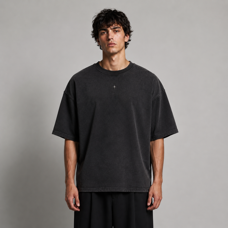 AFTERIMAGE TEE 201 — Faded Black