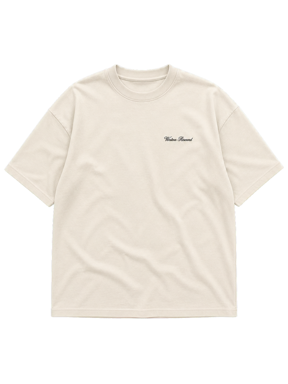 Wester Reserved Horse Back Tee — Krem — ön görünüm