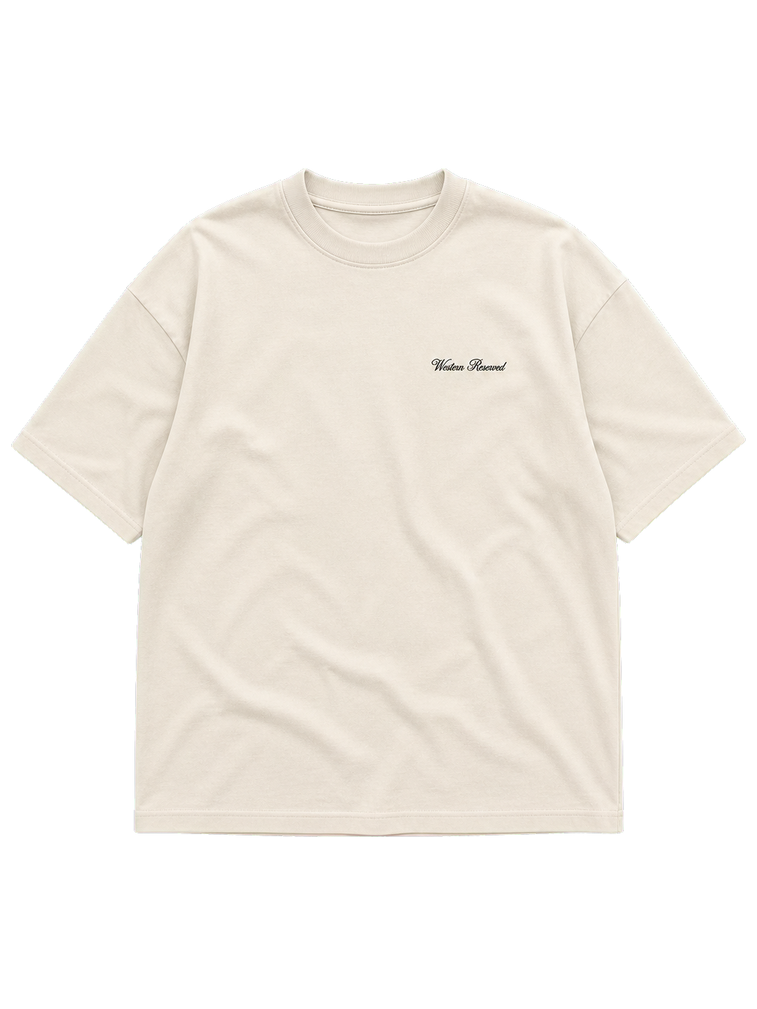 Wester Reserved Horse Back Tee — Krem — ön görünüm