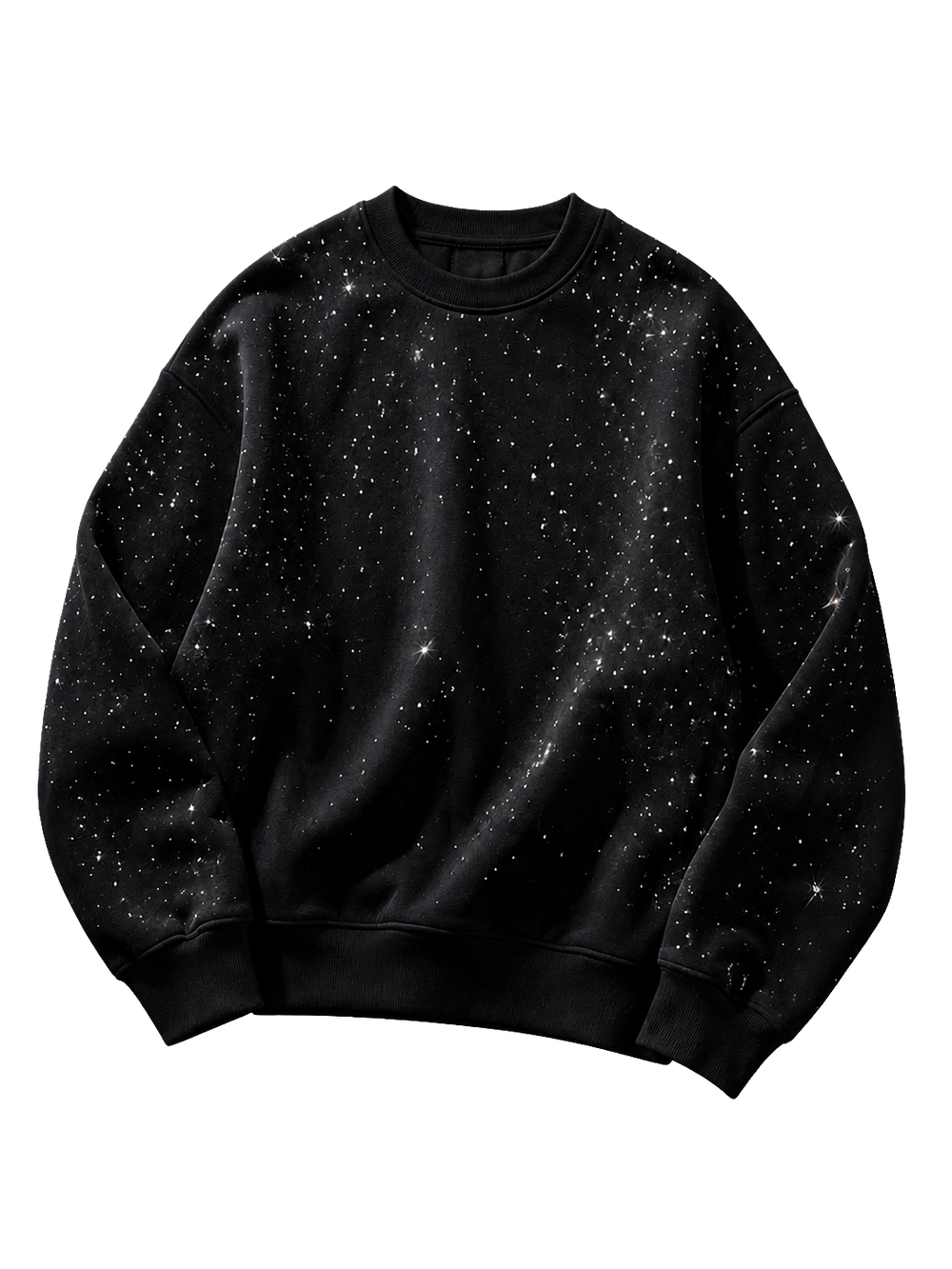 Wester Reserved Galaxy Sweatshirt — Siyah — ön görünüm