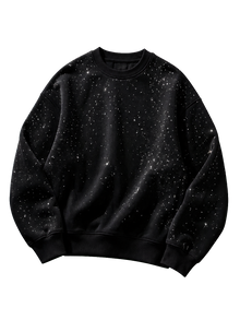 Wester Reserved Galaxy Sweatshirt — Siyah — ön görünüm