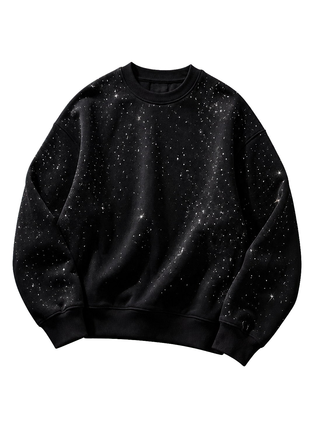 Wester Reserved Galaxy Sweatshirt — Siyah — ön görünüm