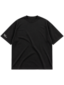 Wester Reserved Rhinestone Back Tee — Siyah — ön görünüm