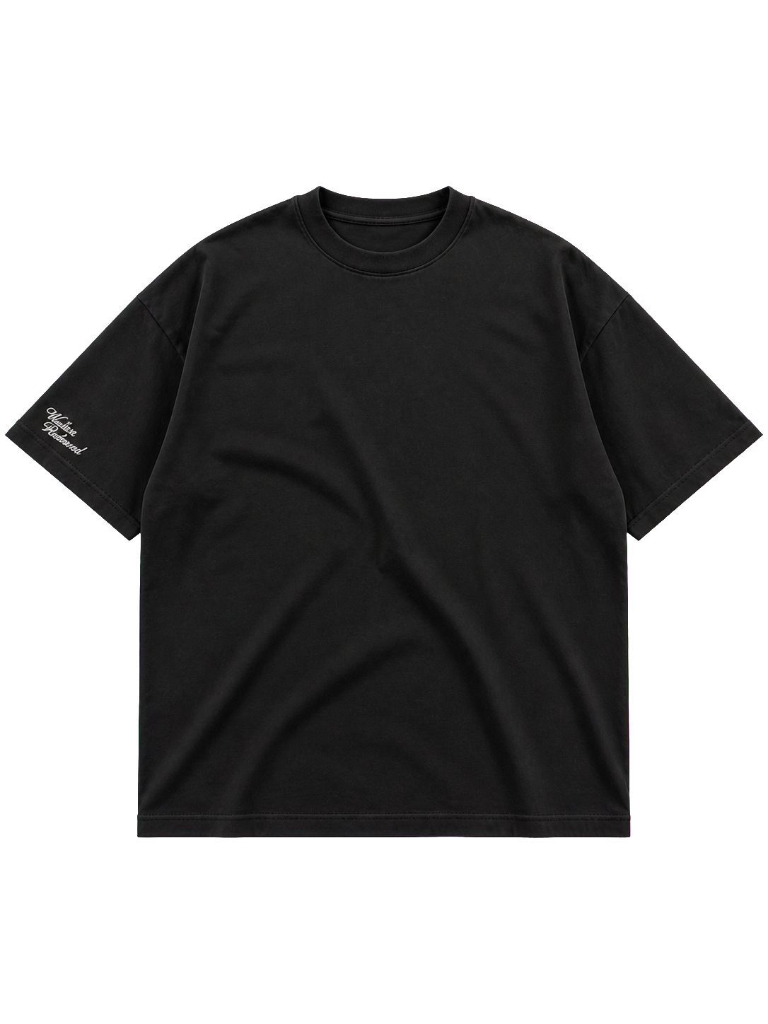 Wester Reserved Rhinestone Back Tee — Siyah — ön görünüm