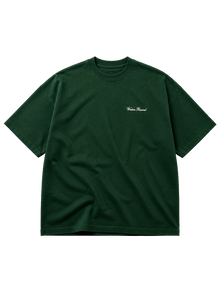 Wester Reserved Star Script Back Tee — Yeşil — ön görünüm