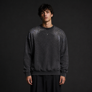 STARDUST 001 Oversize Sweatshirt — Washed Anthracite