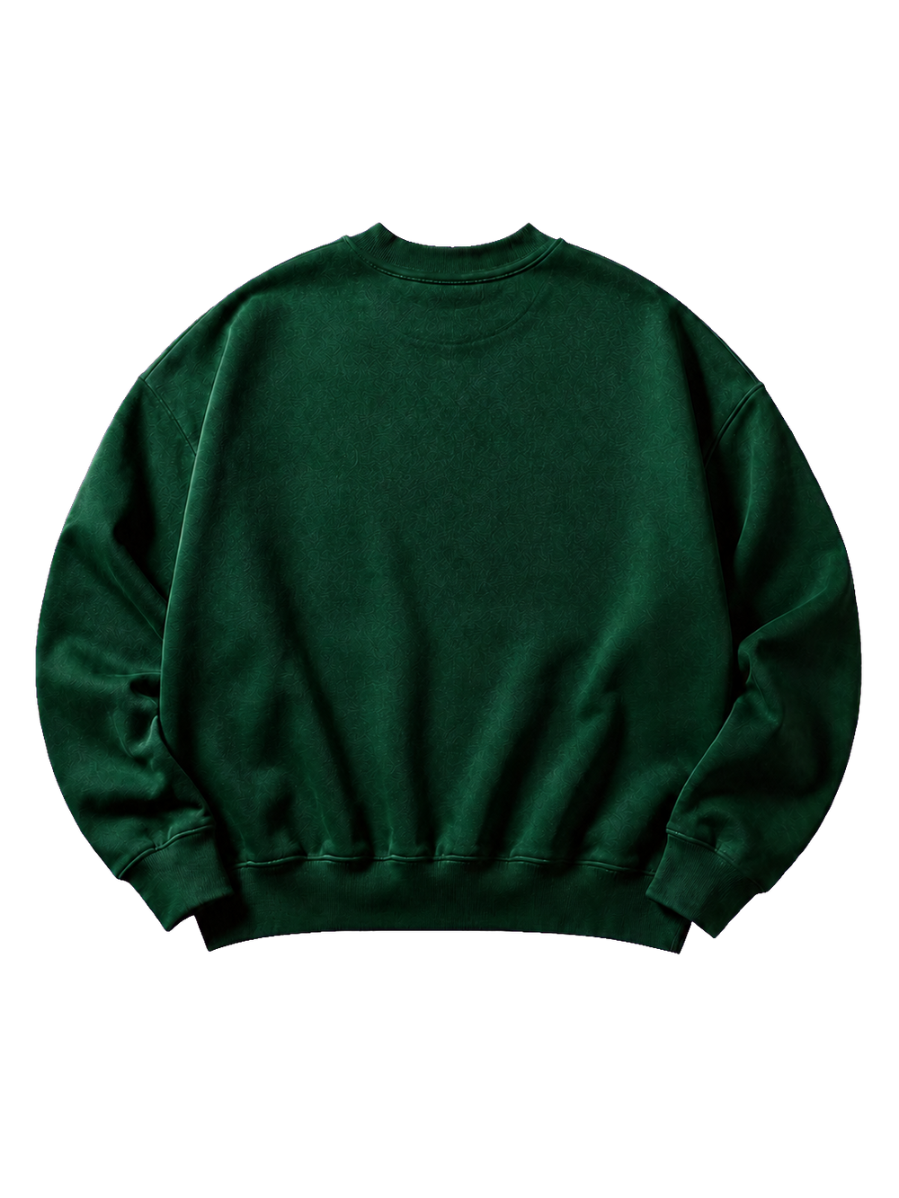 Wester Reserved Rhinestone Script Sweatshirt — Yeşil — arka görünüm