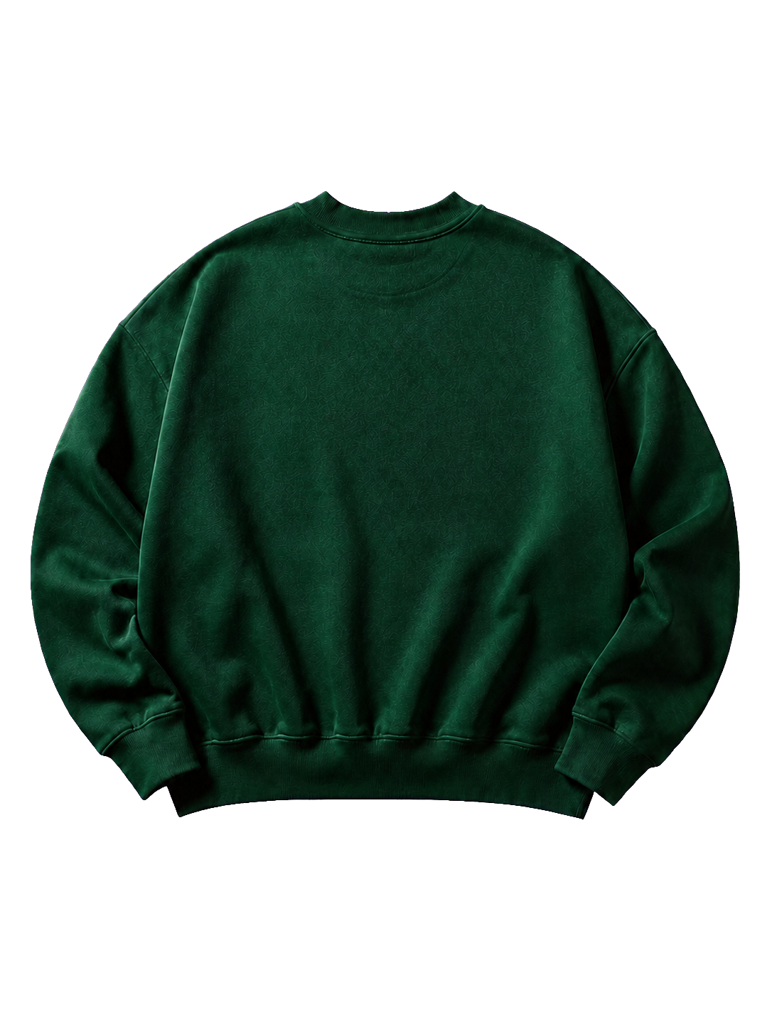 Wester Reserved Rhinestone Script Sweatshirt — Yeşil — arka görünüm