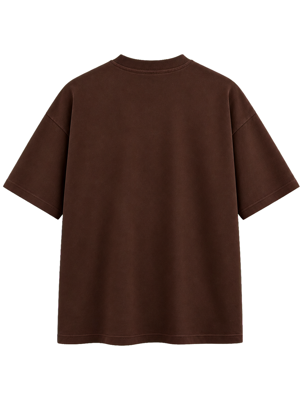 Wester Reserved Essential Tee — Kahve — arka görünüm
