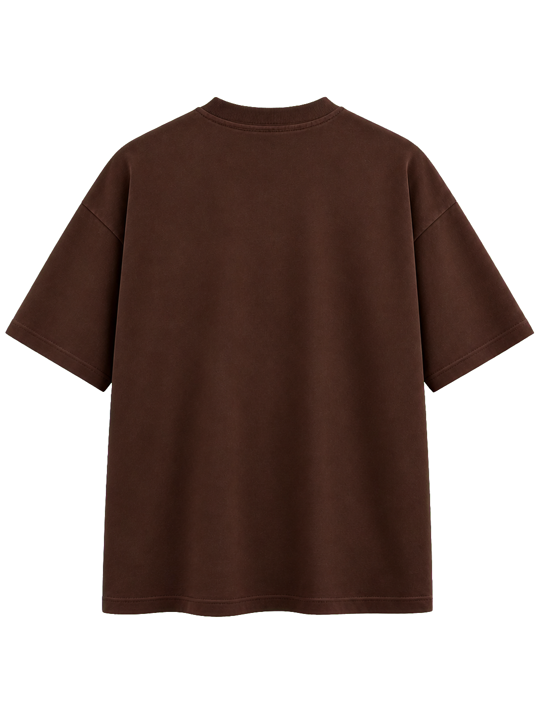 Wester Reserved Essential Tee — Kahve — arka görünüm