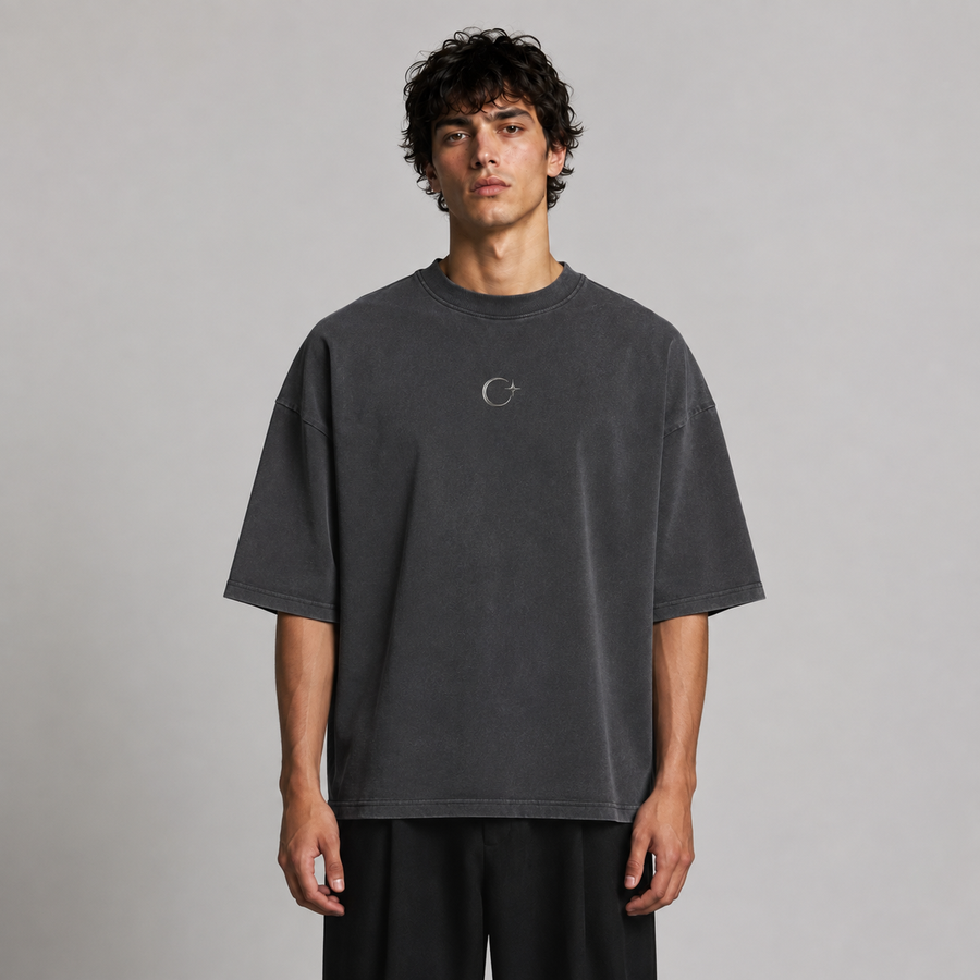 GHOST ORBIT TEE 202 — Washed Graphite