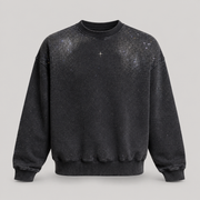 STARDUST 001 Oversize Sweatshirt — Washed Anthracite
