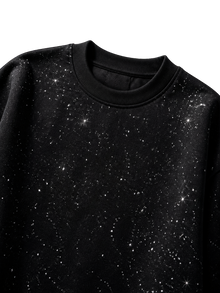 Wester Reserved Galaxy Sweatshirt — Siyah — tasarım detayı