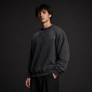 STARDUST 001 Oversize Sweatshirt — Washed Anthracite