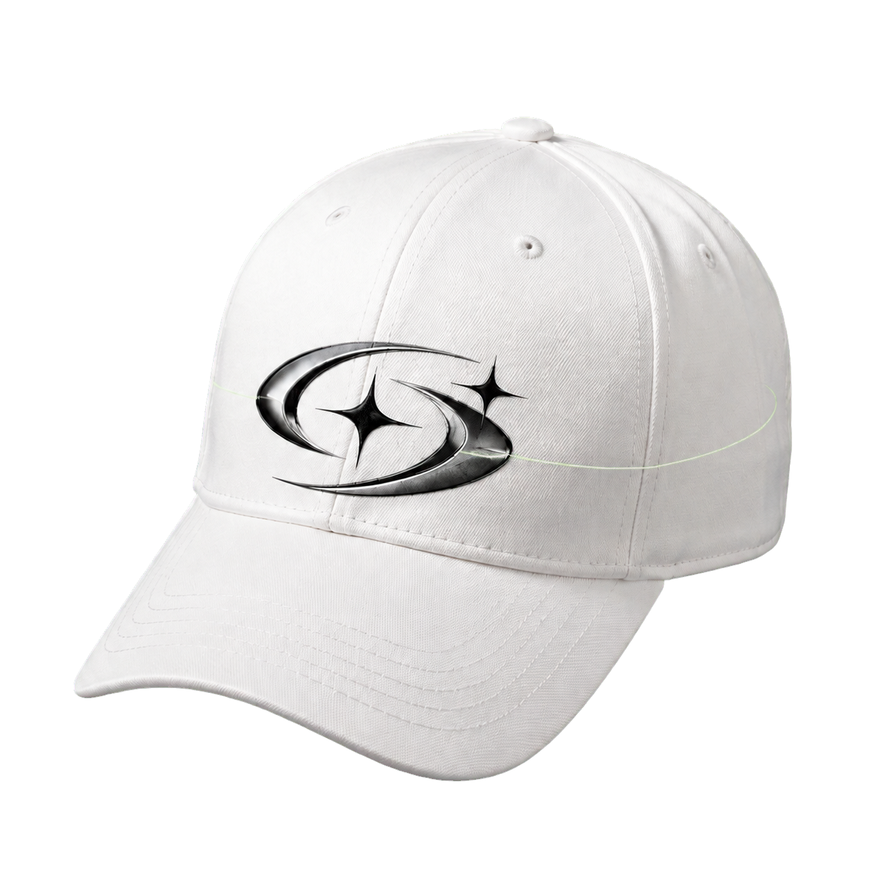 ECLIPSE CAP 401 beyaz orbit logo şapka ön görünüm