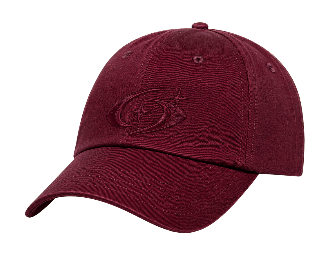 ECLIPSE CAP 402 — Bordo şeffaf zeminli ürün ön görünümü
