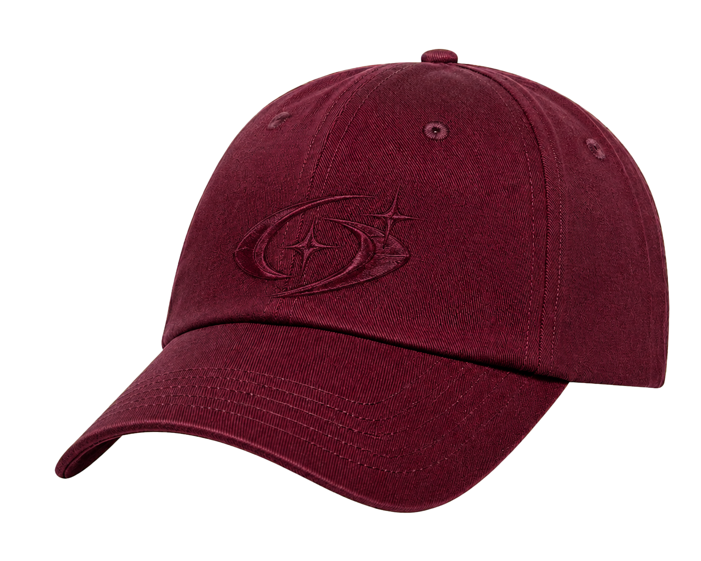 ECLIPSE CAP 402 — Bordo şeffaf zeminli ürün ön görünümü