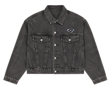 ECLIPSE DENIM JACKET 502 — Grafit şeffaf zeminli ürün ön görünümü