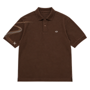 NOISE POLO 204 kahverengi orbit detaylı polo ön görünüm