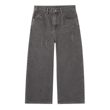 ORBIT BAGGY DENIM 301 kül grisi baggy jean ön görünüm