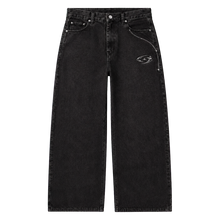 ORBIT BAGGY DENIM 301 siyah baggy jean ön görünüm