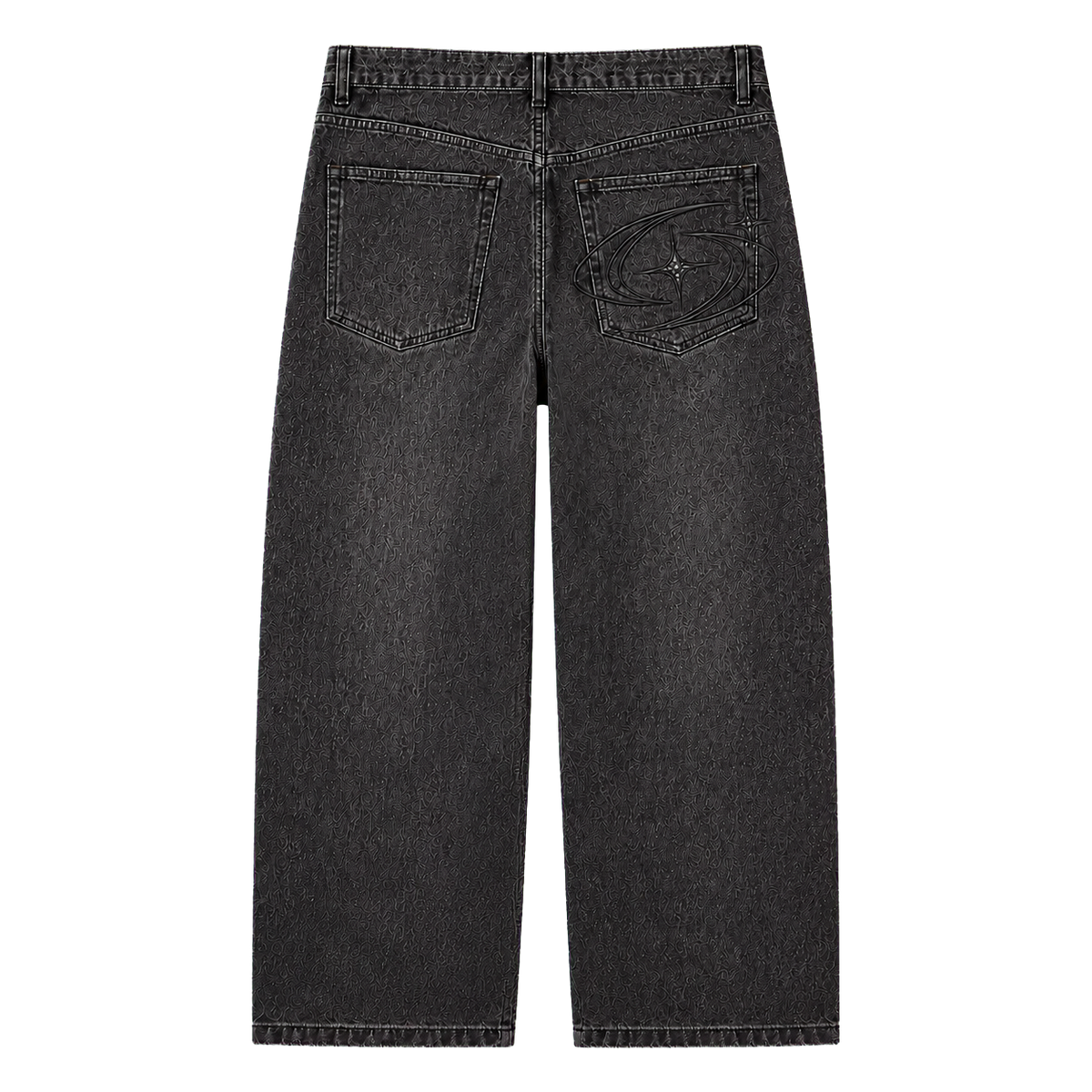 ORBIT BAGGY DENIM 301 yıkanmış füme baggy jean arka görünüm